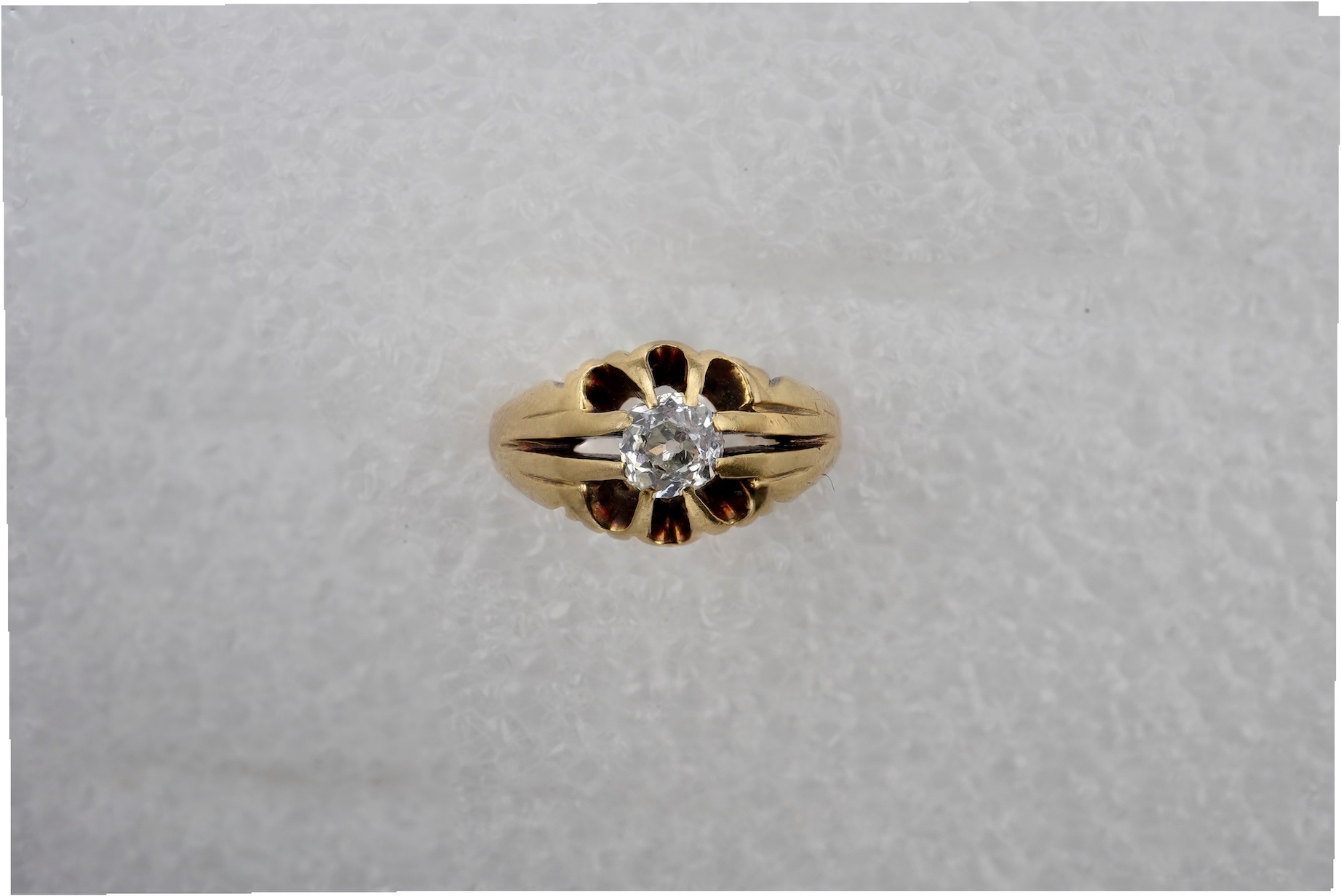 A gold and diamond ring, circa 1966